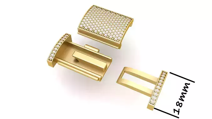 Jewelry Accessories 18 MM Diamond Bracelet Lock Box 