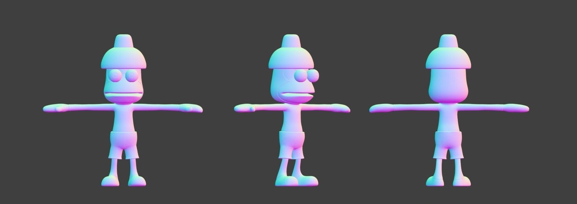 Pipo Monkey - Ape Escape Low-poly 3D model_4