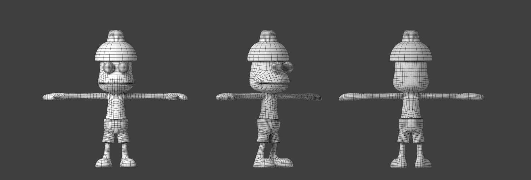 Pipo Monkey - Ape Escape Low-poly 3D model_5