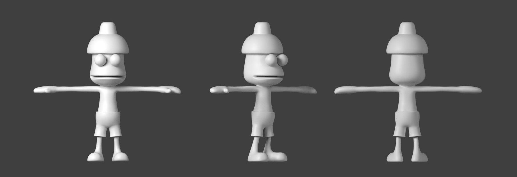 Pipo Monkey - Ape Escape Low-poly 3D model_3