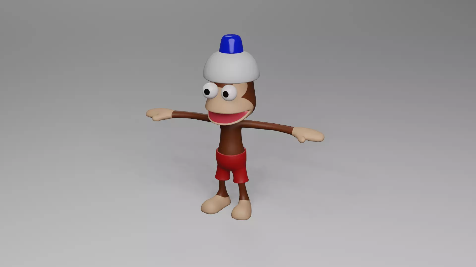 Pipo Monkey - Ape Escape Low-poly 3D model_0