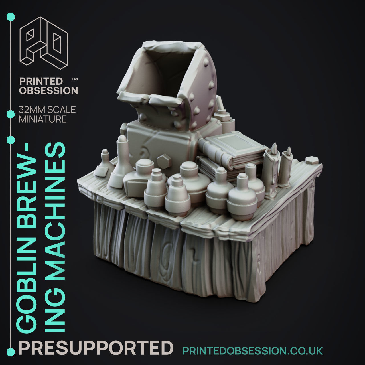 Goblin Potion Makers - 10 Model Value Pack - 3d Printable Minis 3D print model_17