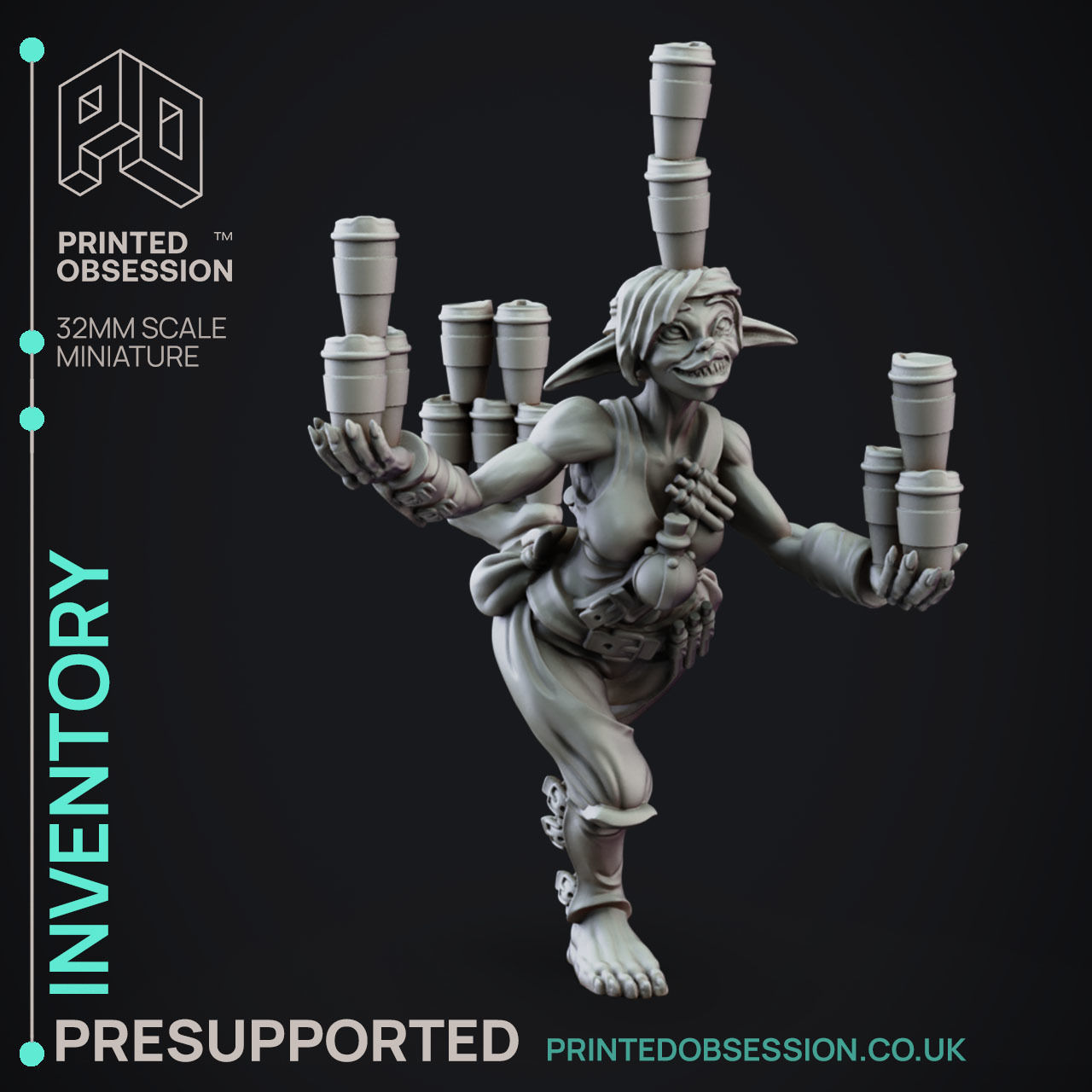 Goblin Potion Makers - 10 Model Value Pack - 3d Printable Minis 3D print model_43