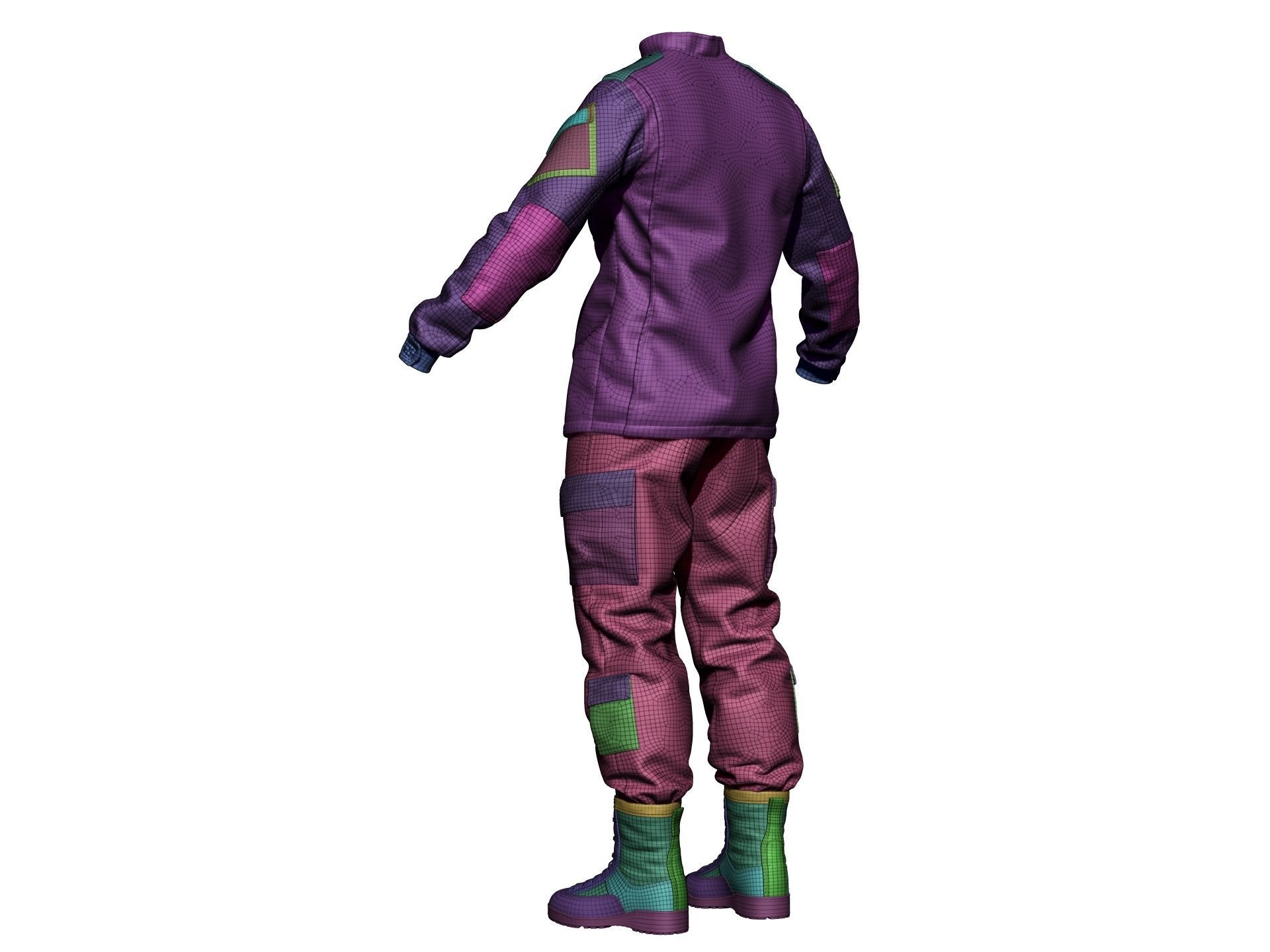  Army Combat Uniform ACU - High Poly 3D model_20