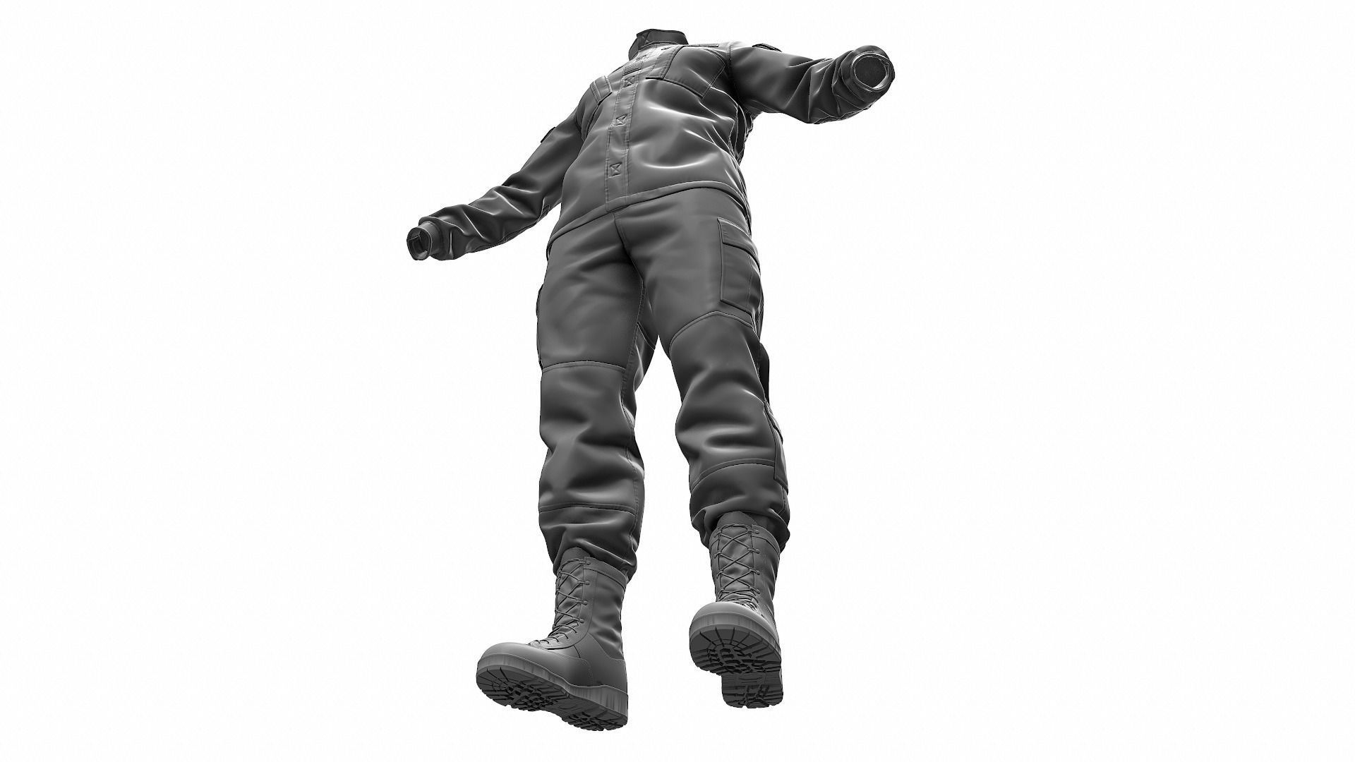  Army Combat Uniform ACU - High Poly 3D model_13