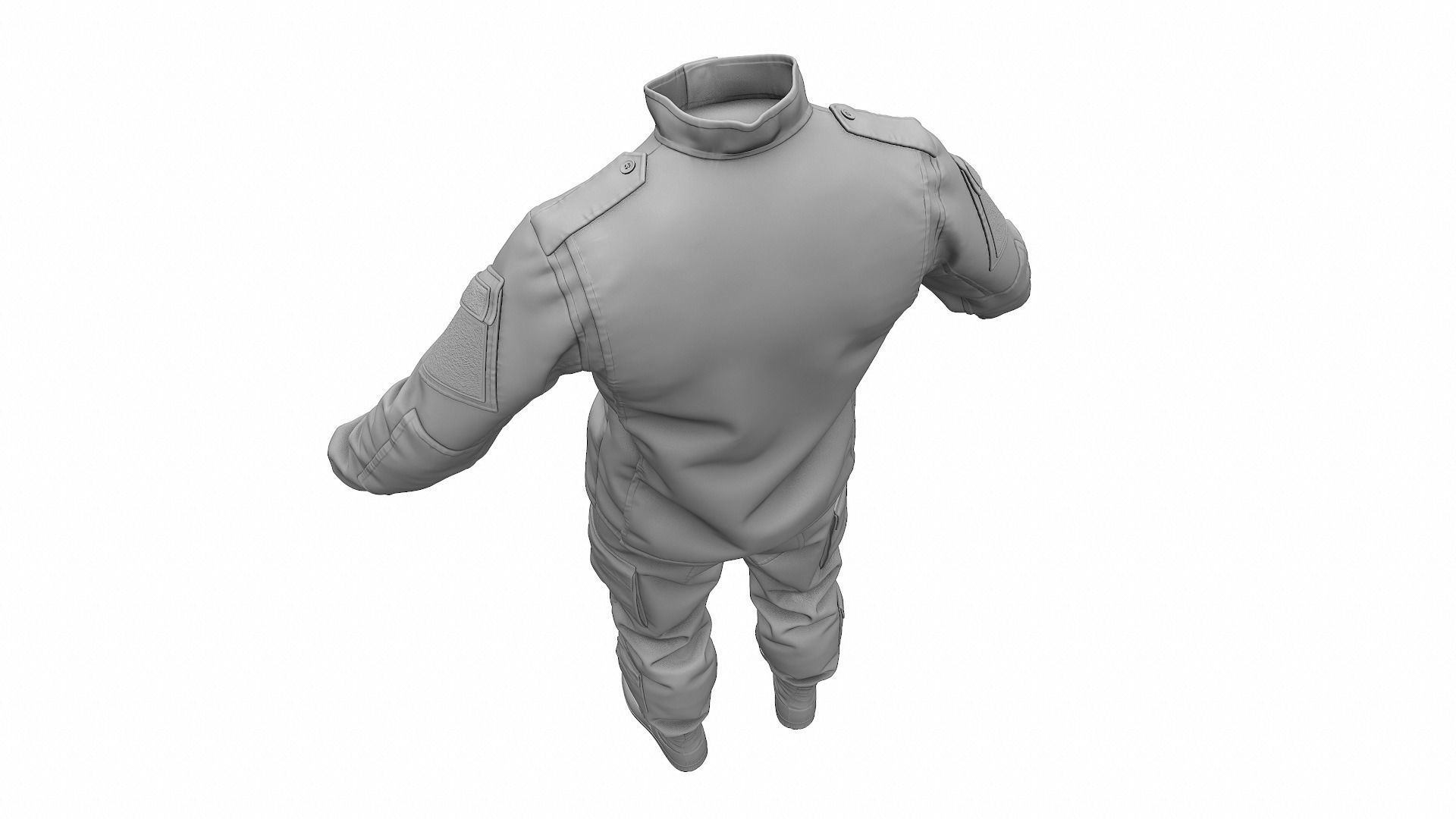  Army Combat Uniform ACU - High Poly 3D model_12