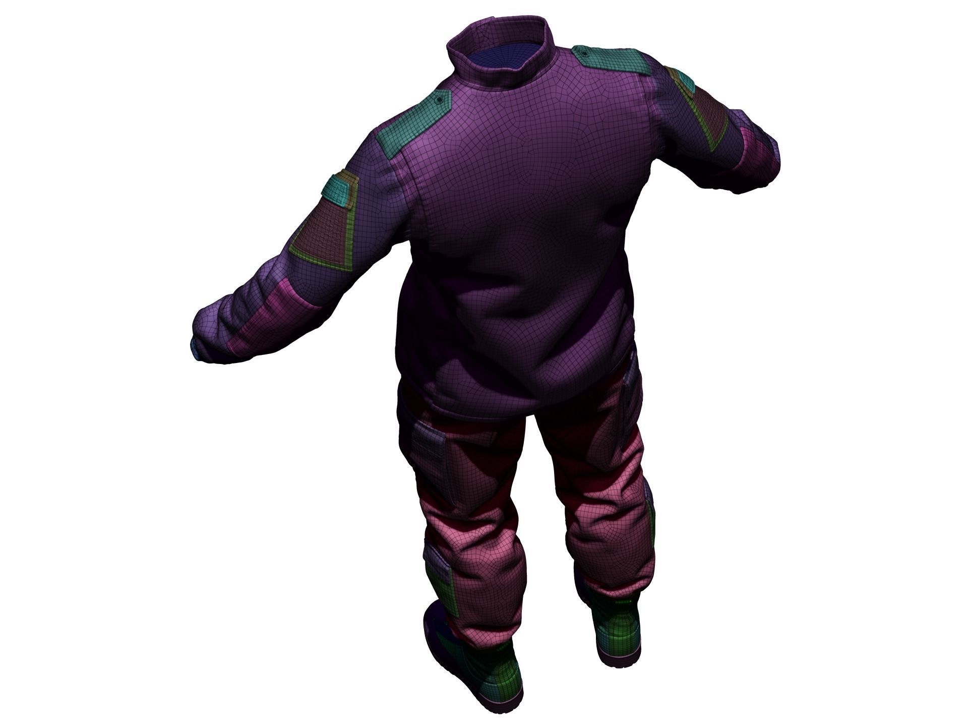  Army Combat Uniform ACU - High Poly 3D model_24