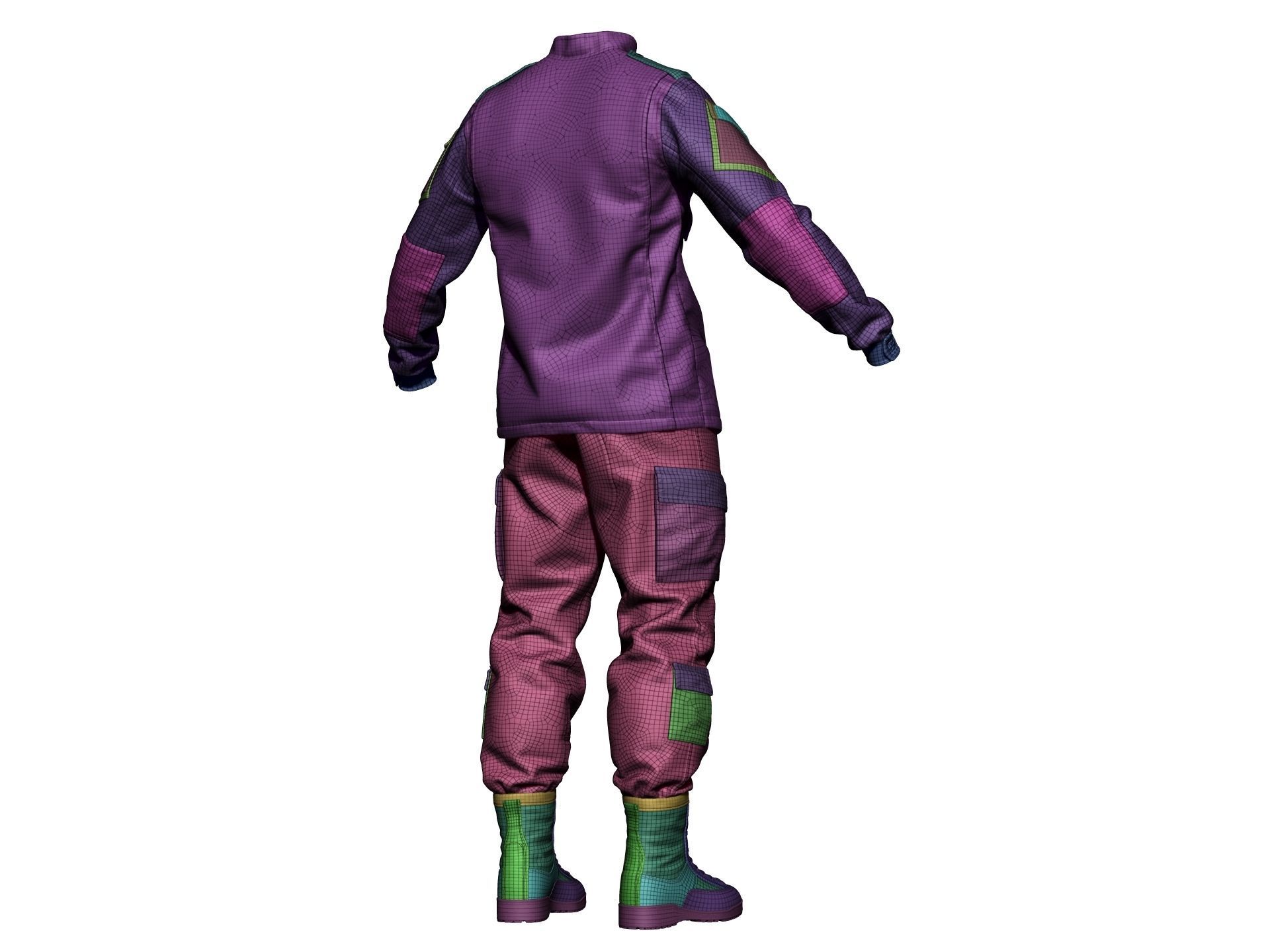  Army Combat Uniform ACU - High Poly 3D model_18