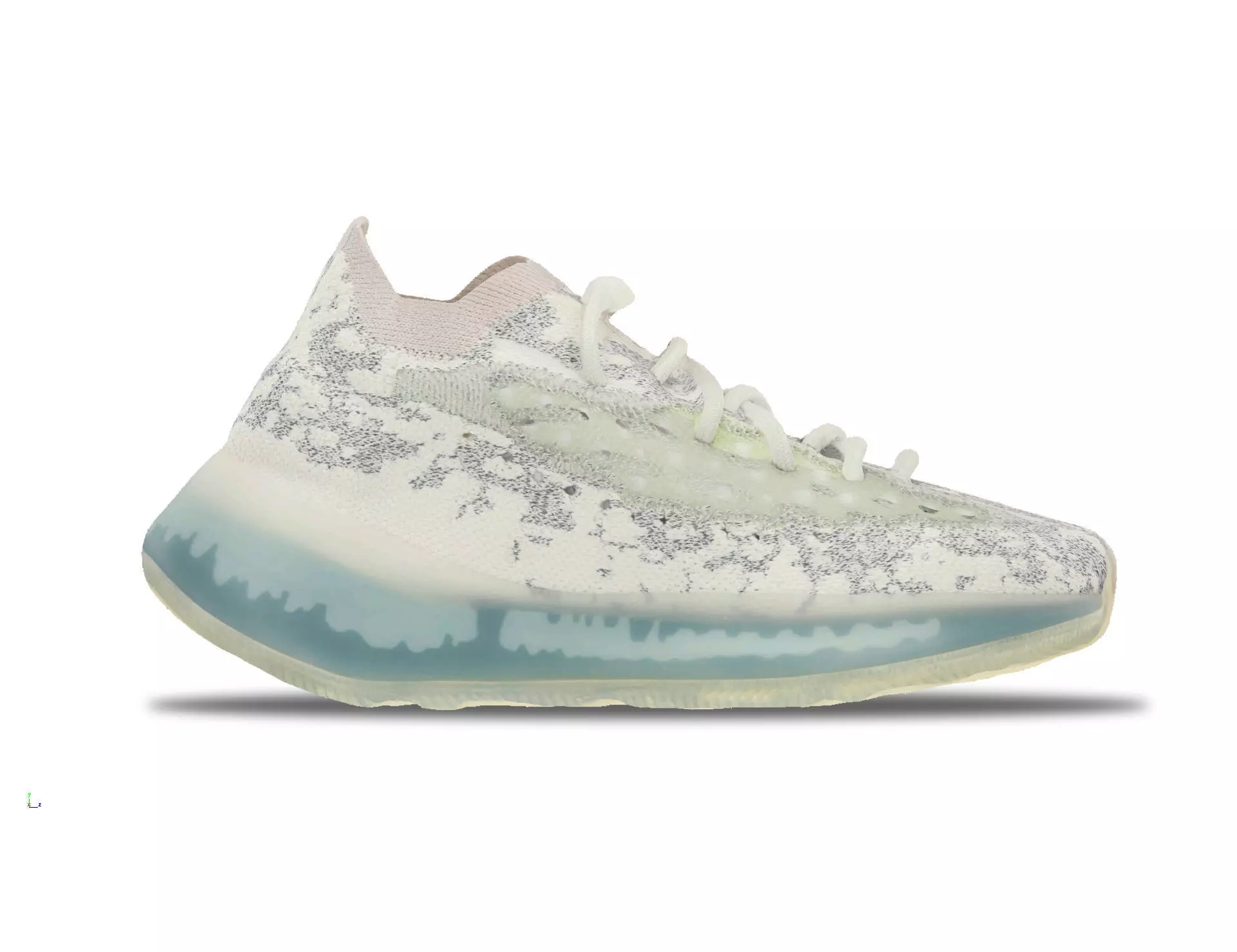 adidas originals Yeezy 380 Alien Blue 3D model