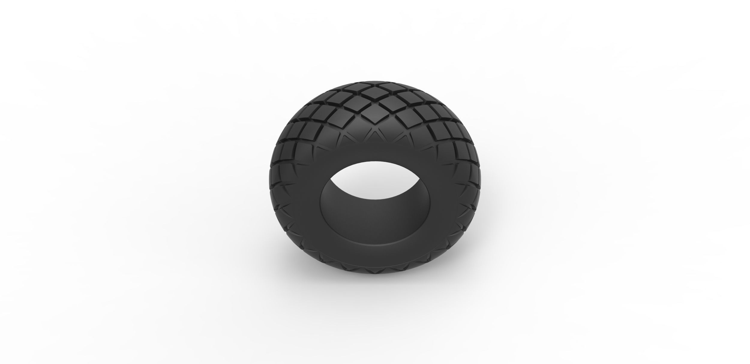 Offroad tire 29 Scale 1 to 25 3D print model_5