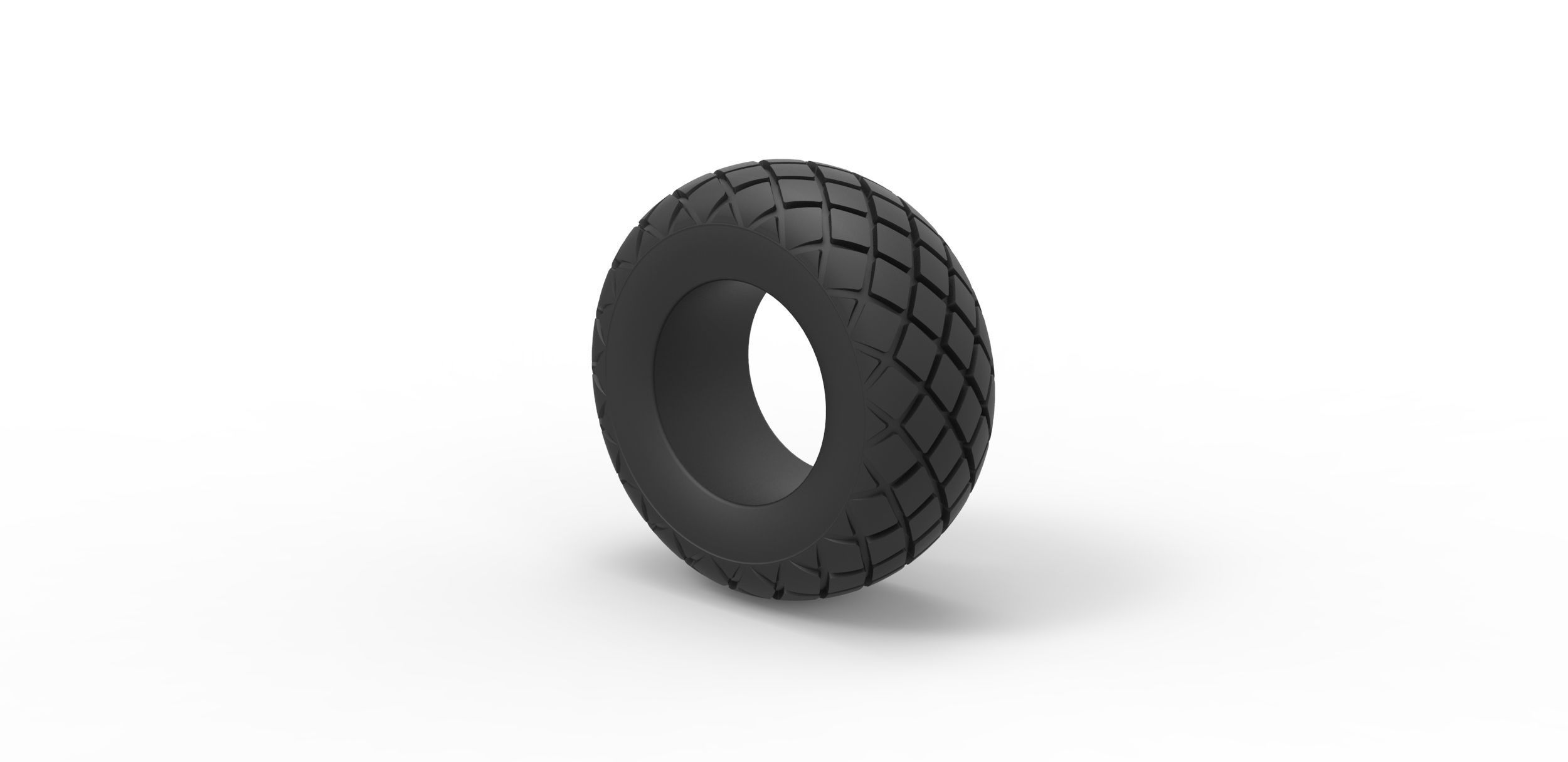 Offroad tire 29 Scale 1 to 25 3D print model_6