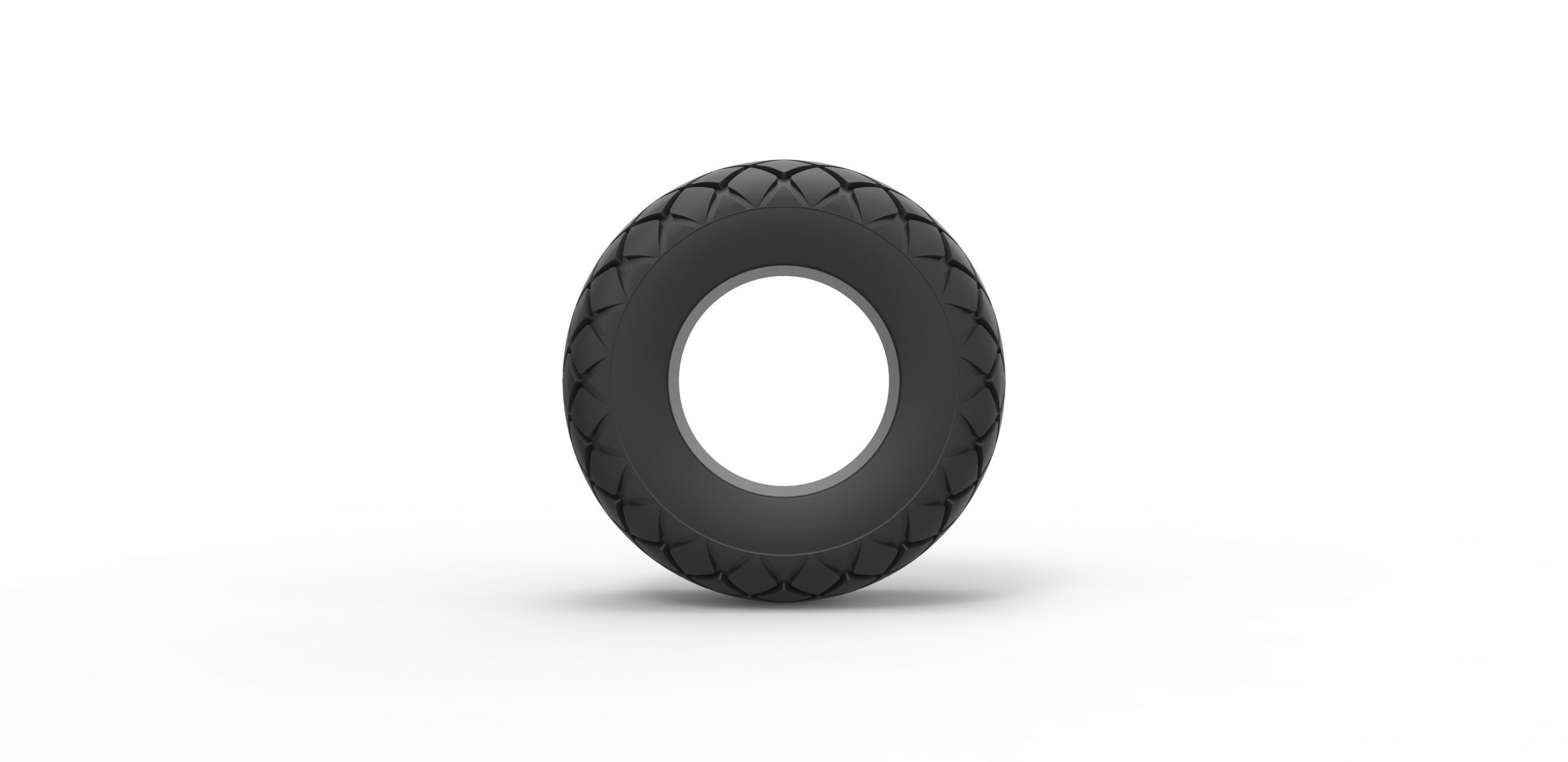 Offroad tire 29 Scale 1 to 25 3D print model_4
