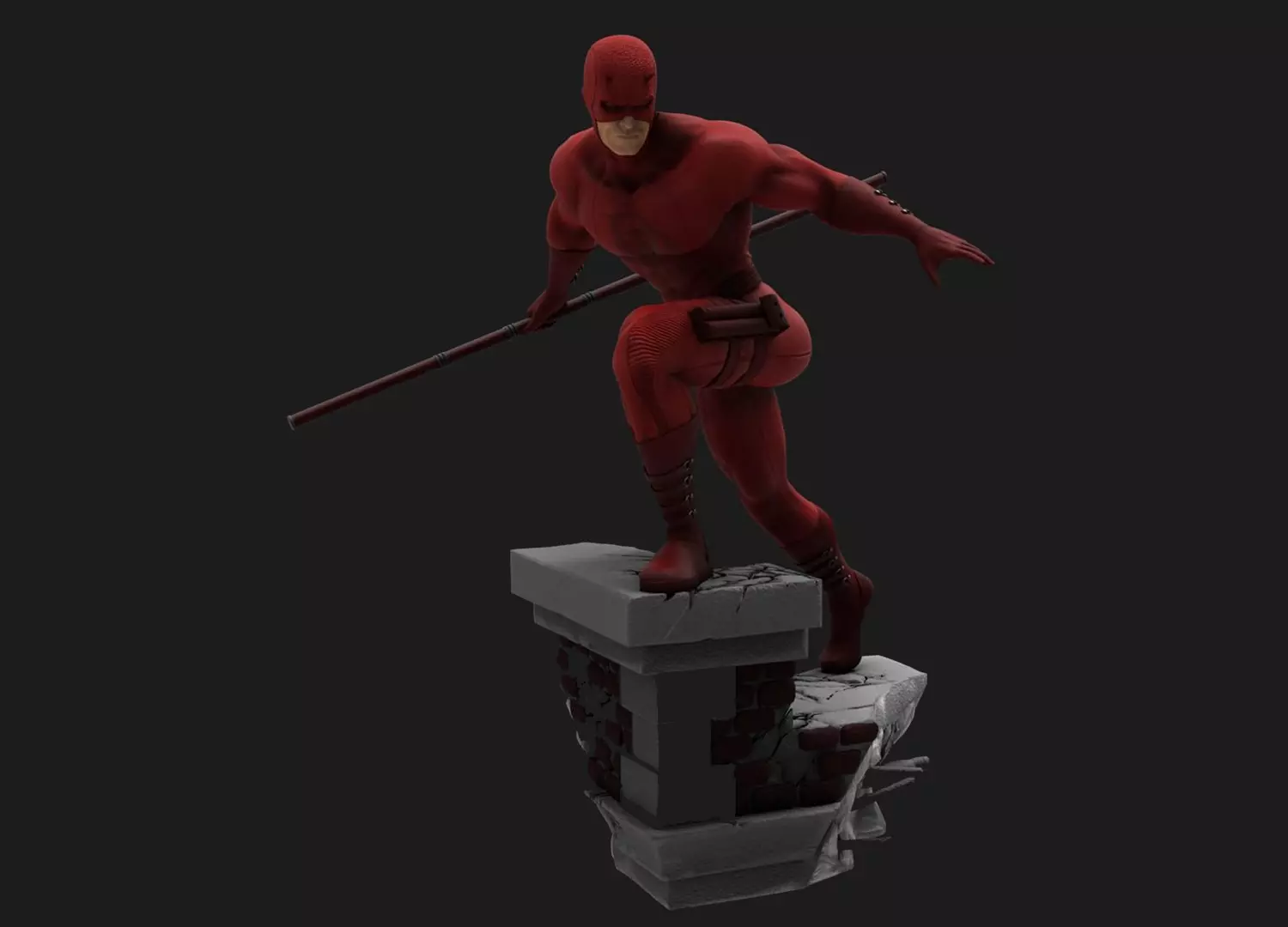 Daredevil Statues 3D Model Ready to Print 3D print model_0