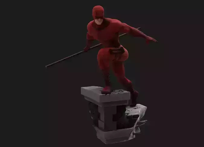 Daredevil Statues 3D Model Ready to Print