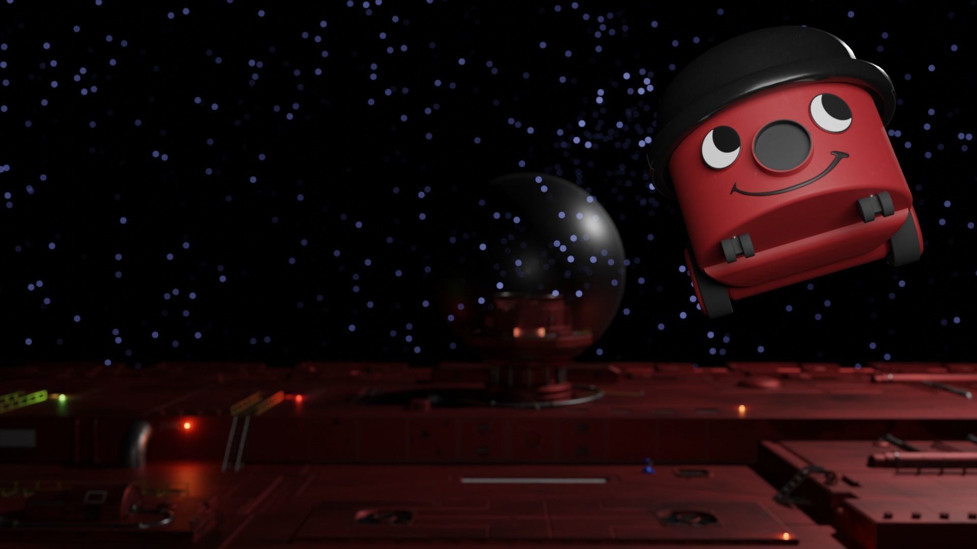 British Henry Hoover  Vacuum Cleaner Model 3D model_3