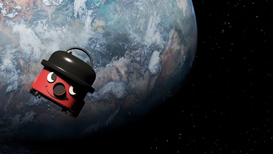British Henry Hoover  Vacuum Cleaner Model 3D model_6