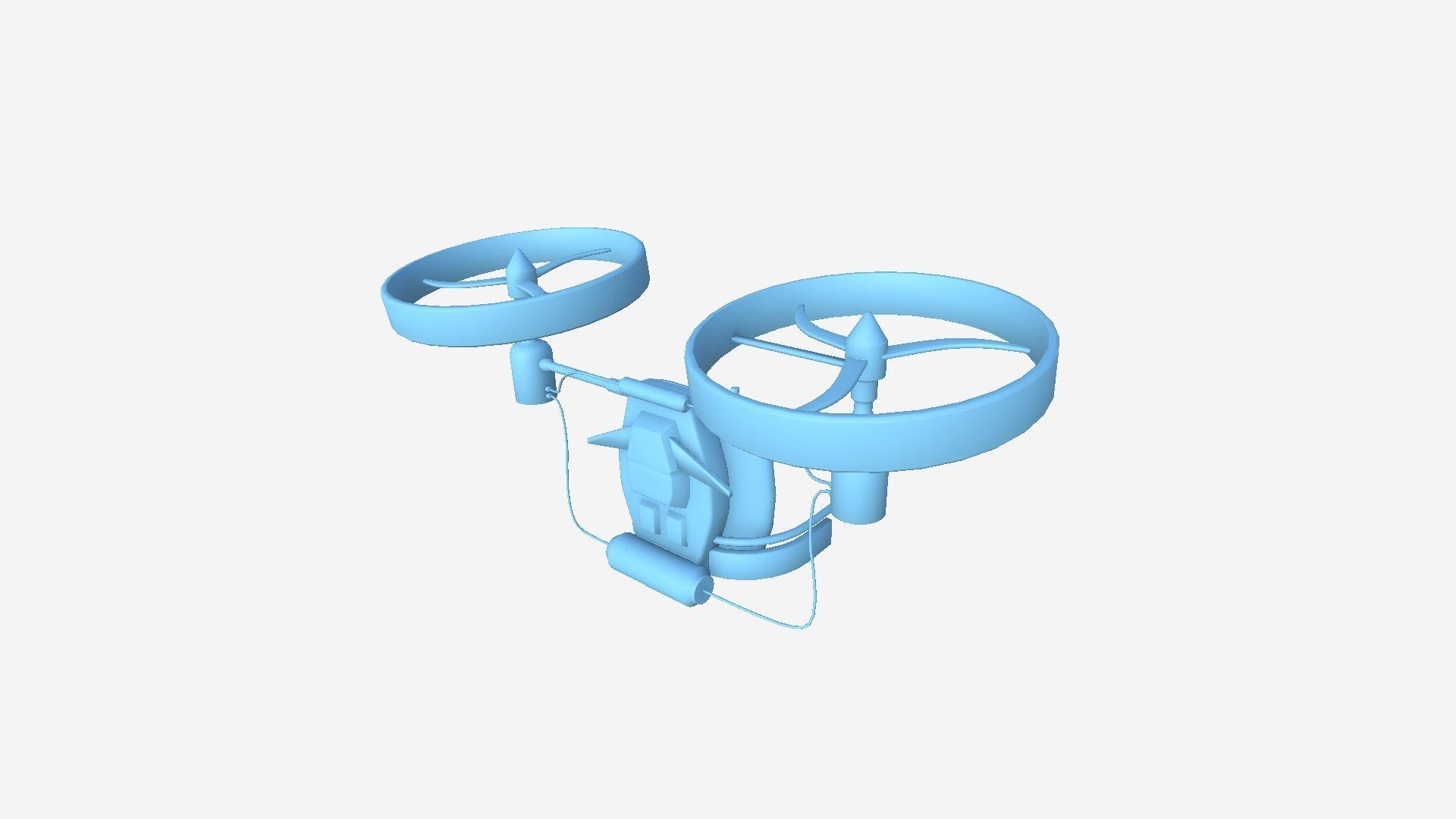 Jetpack Electric B05 Steel Bright - SciFi Character Design Low-poly 3D model_9