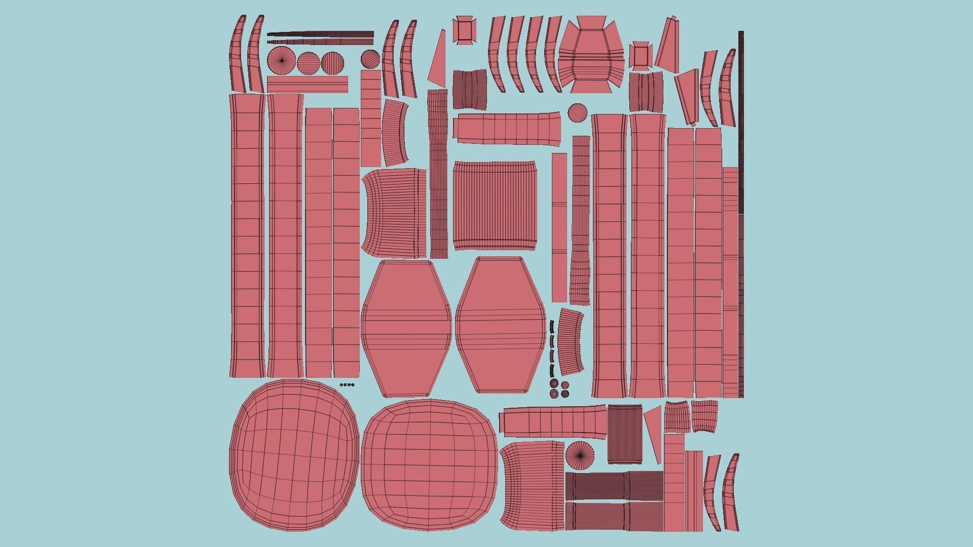 Jetpack Electric B05 Steel Bright - SciFi Character Design Low-poly 3D model_11
