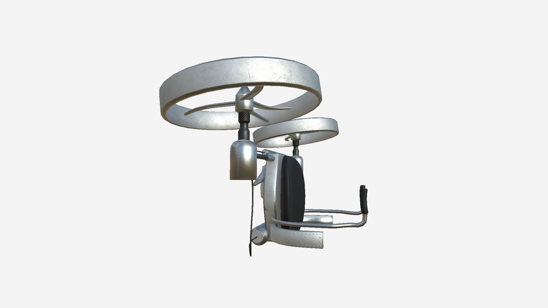 Jetpack Electric B05 Steel Bright - SciFi Character Design Low-poly 3D model_4