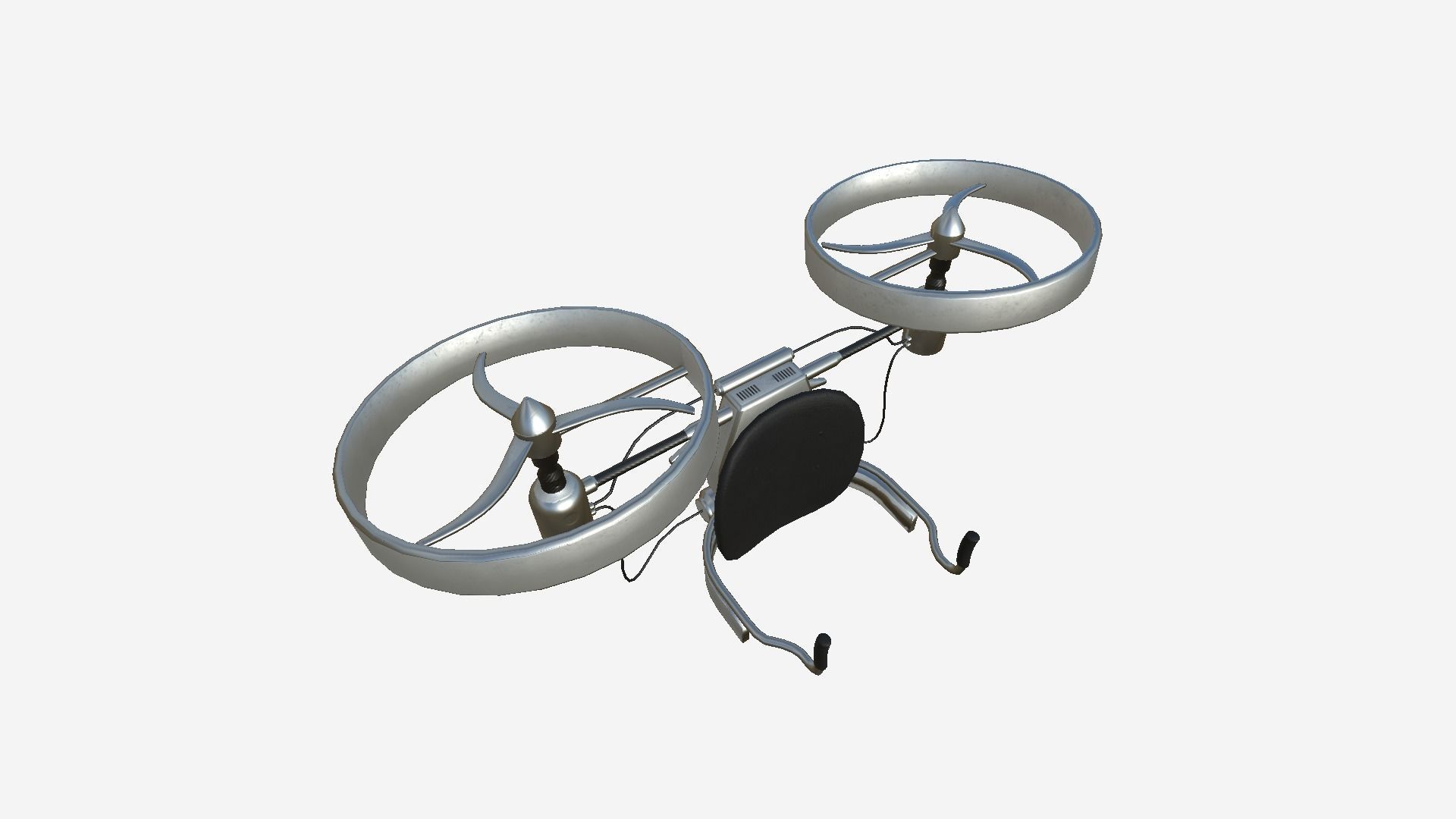 Jetpack Electric B05 Steel Bright - SciFi Character Design Low-poly 3D model_2