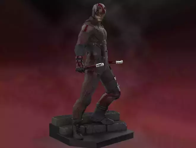 Daredevil Statues 3D Printing Model Stl 3D print model