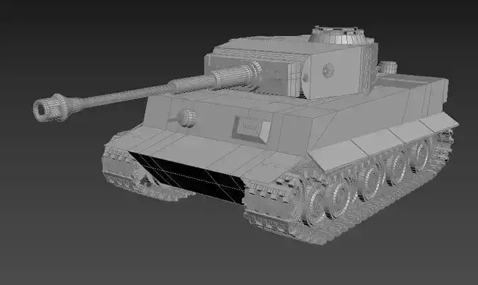 Tiger E1 3D model