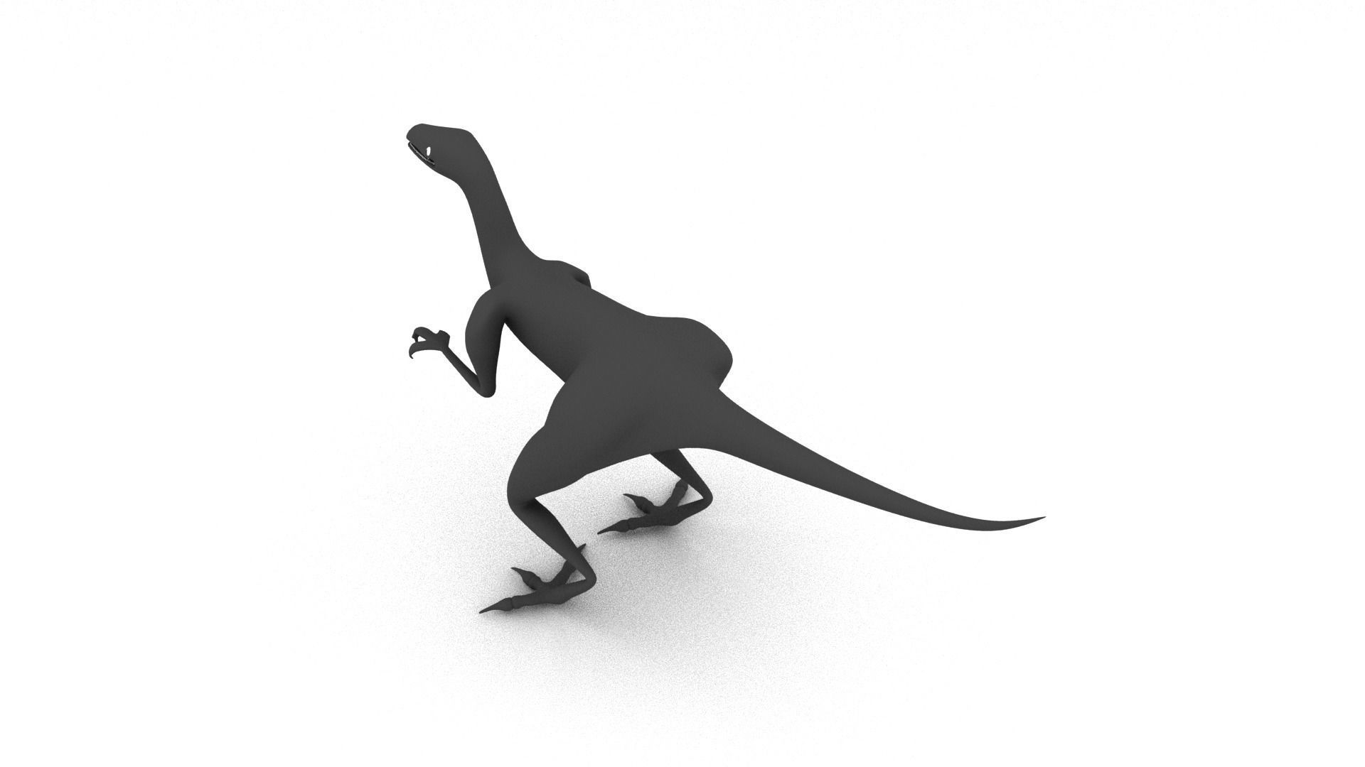 Raptor dinosaur 3D model_8