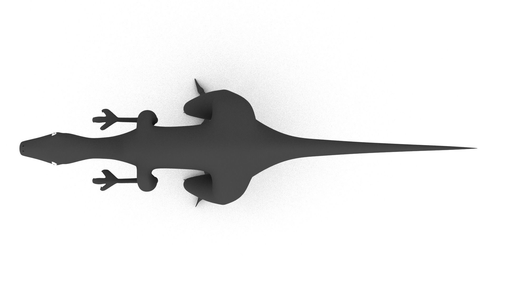 Raptor dinosaur 3D model_9