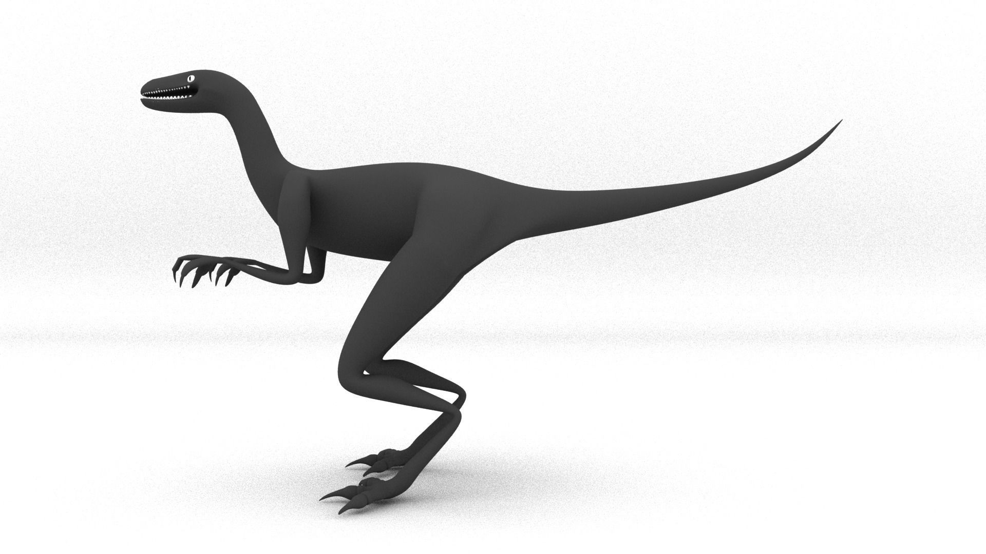 Raptor dinosaur 3D model_1