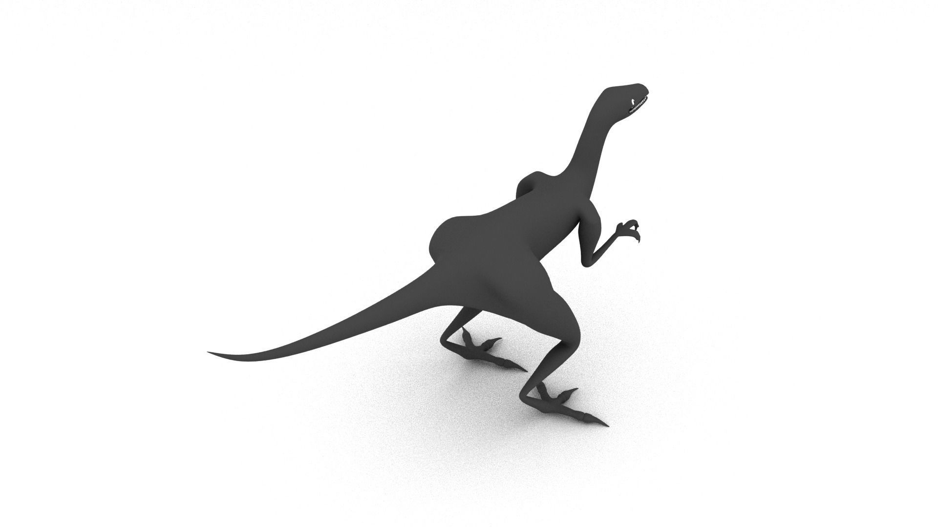 Raptor dinosaur 3D model_6