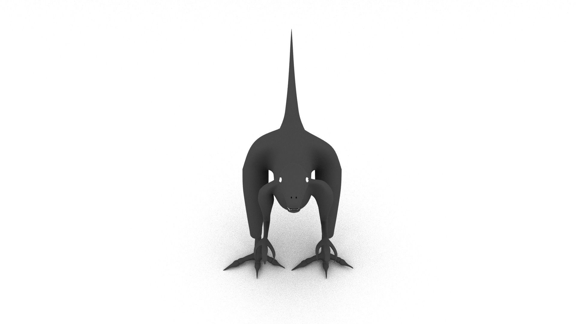 Raptor dinosaur 3D model_3