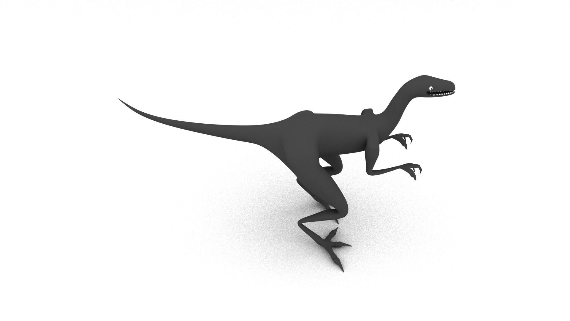 Raptor dinosaur 3D model_5