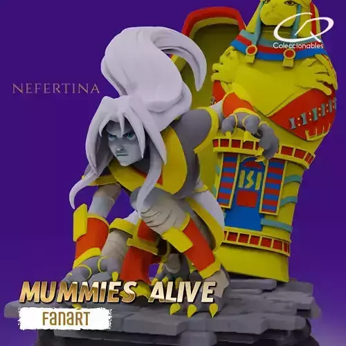 Mummies Alive - Special Diorama Nefertina 3D print model
