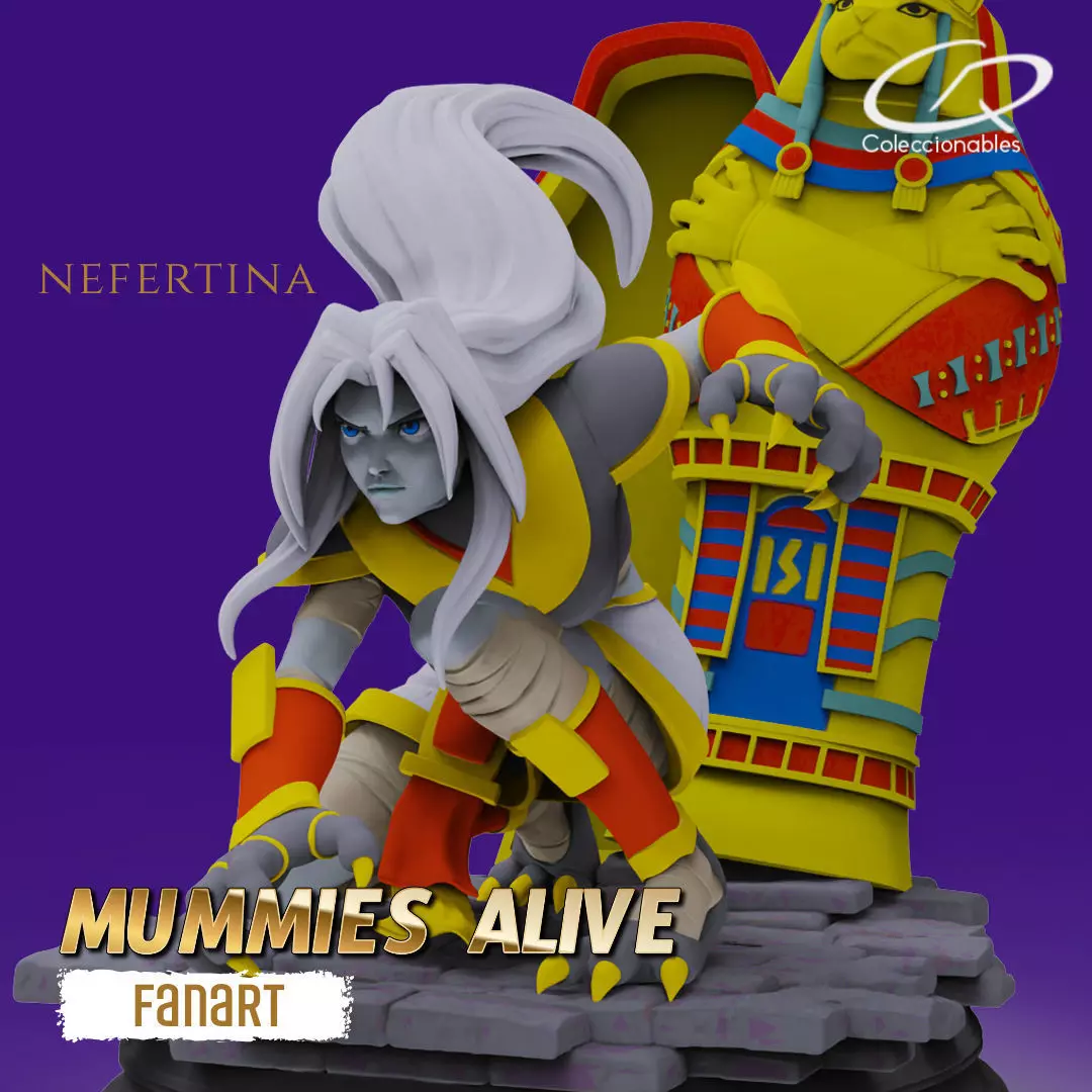 Mummies Alive - Special Diorama Nefertina 3D print model_0