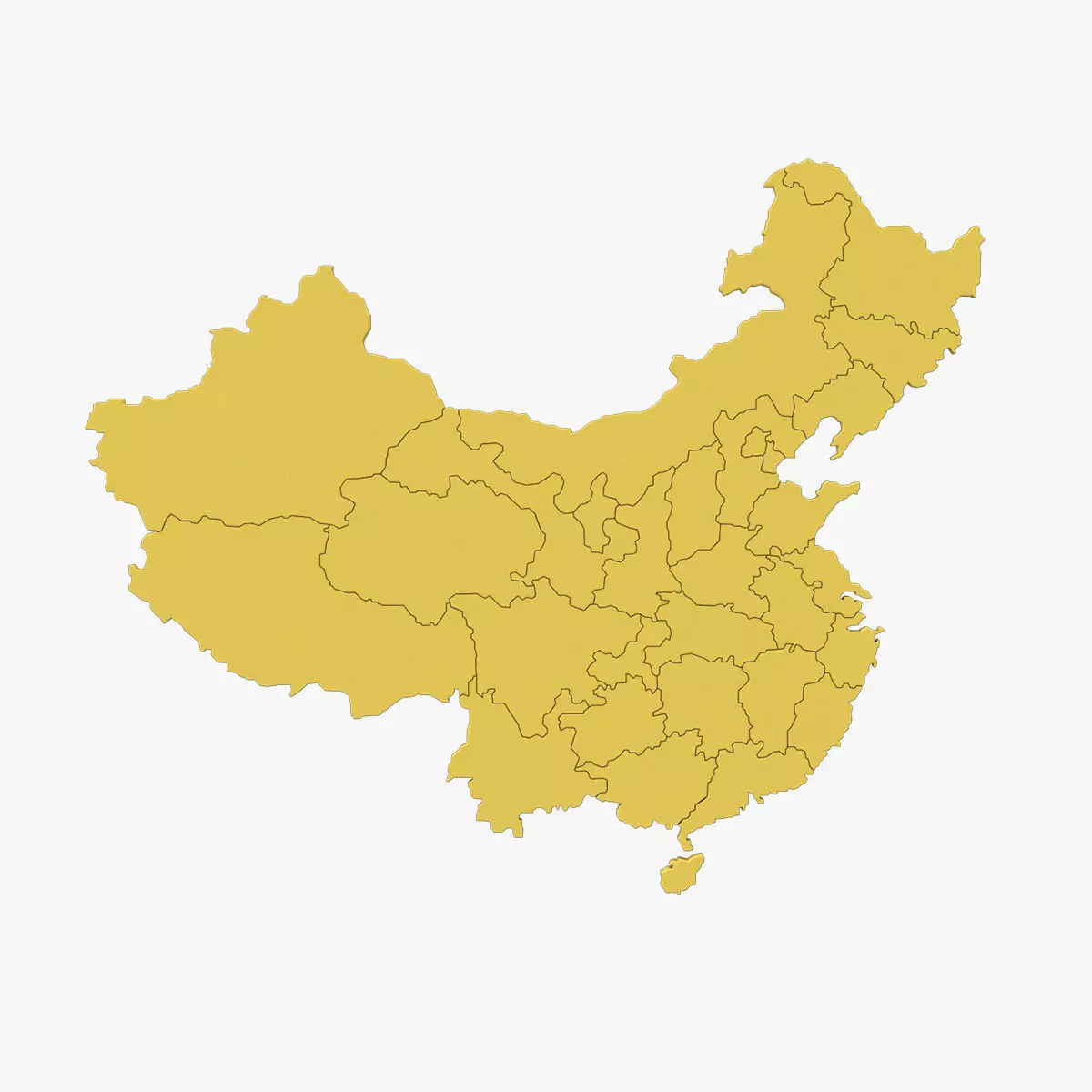 China 3d map 3D model_0
