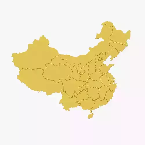 China 3d map