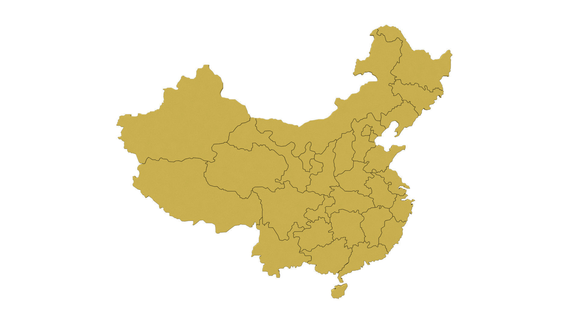 China 3d map 3D model_2
