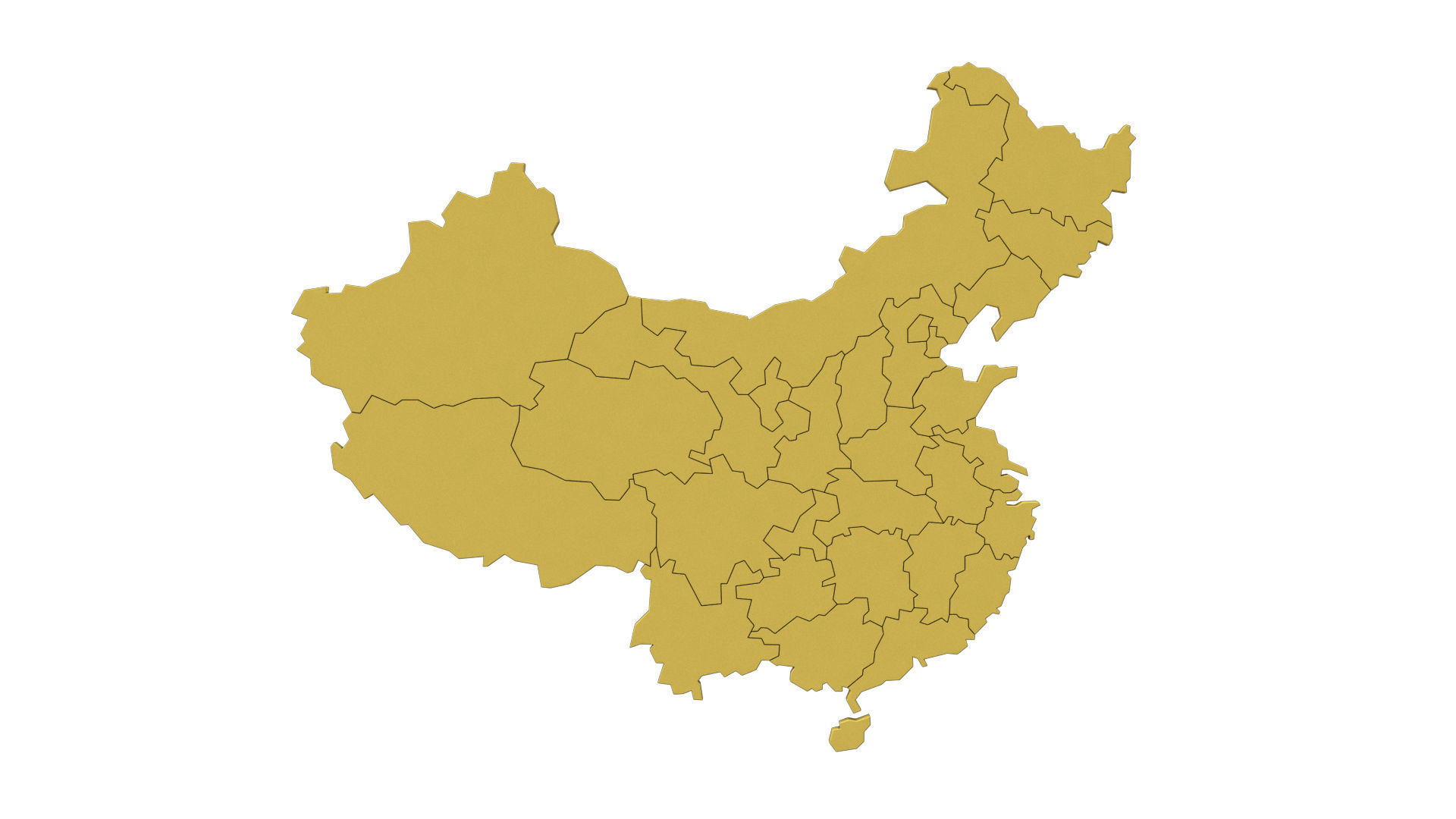 China 3d map 3D model_1