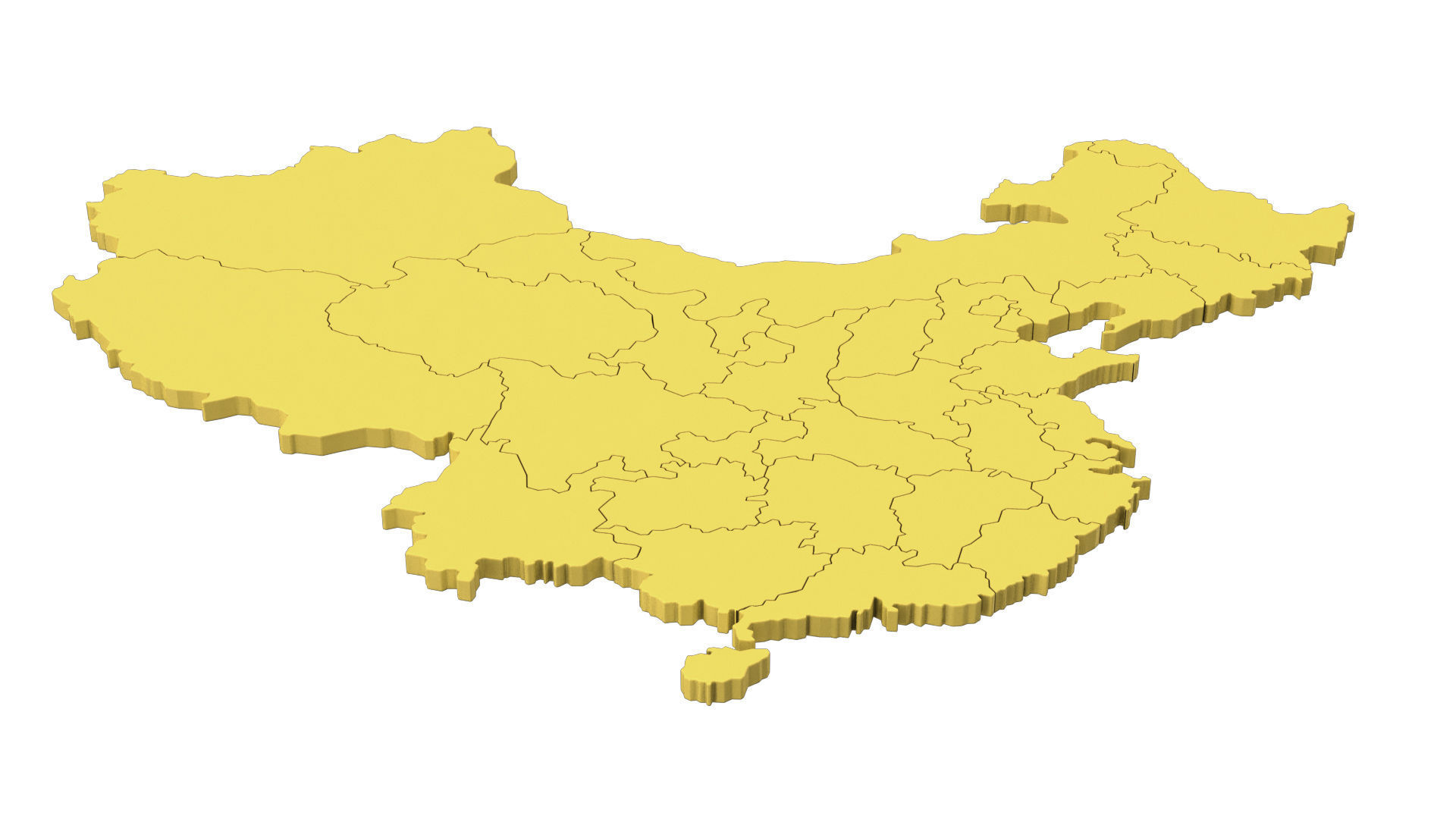 China 3d map 3D model_6