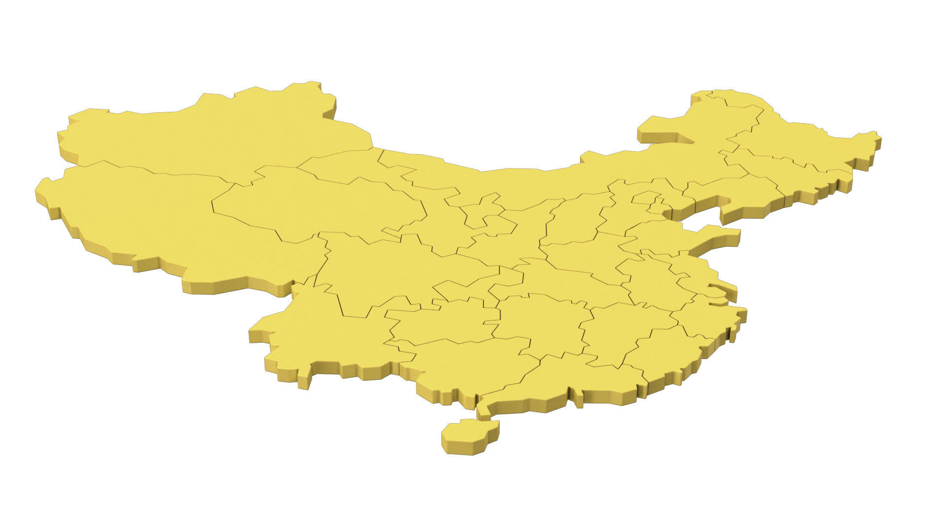 China 3d map 3D model_5