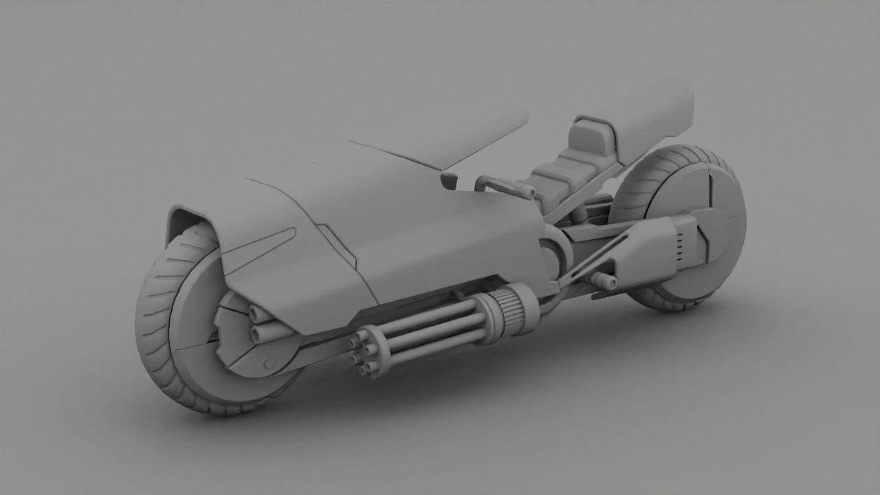 sci-fi motorbike 3D model_10