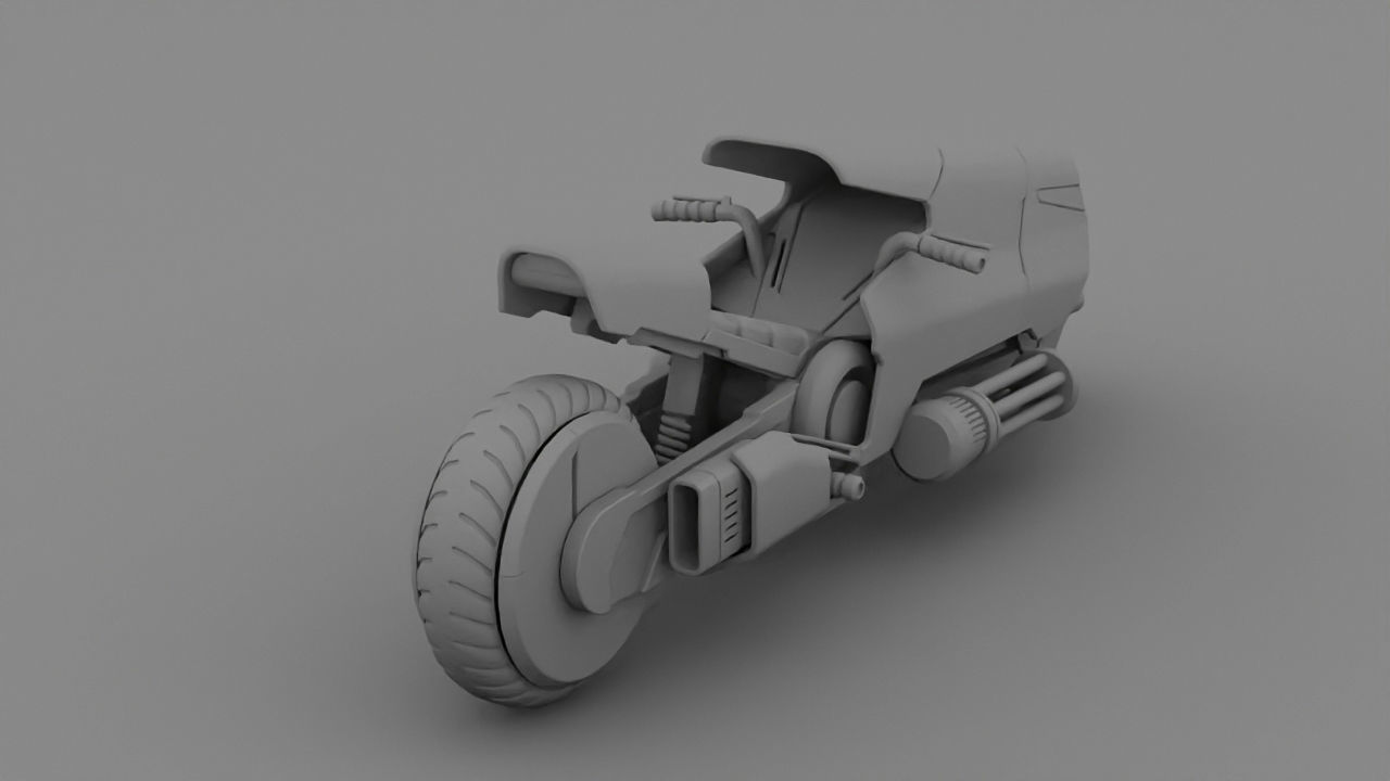 sci-fi motorbike 3D model_8