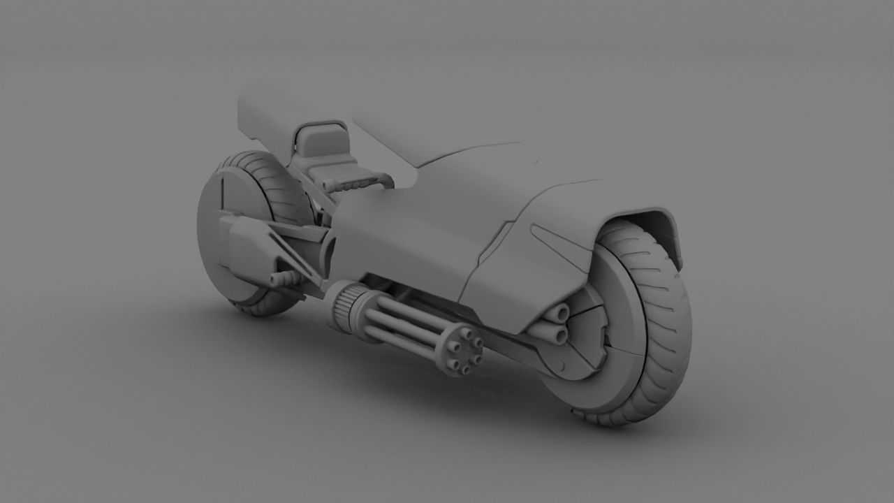 sci-fi motorbike 3D model_6