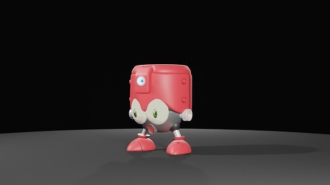 Eddie robot Low-poly 3D model