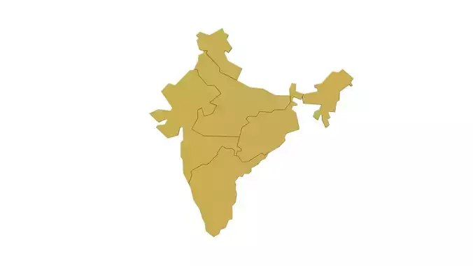 India 3d map