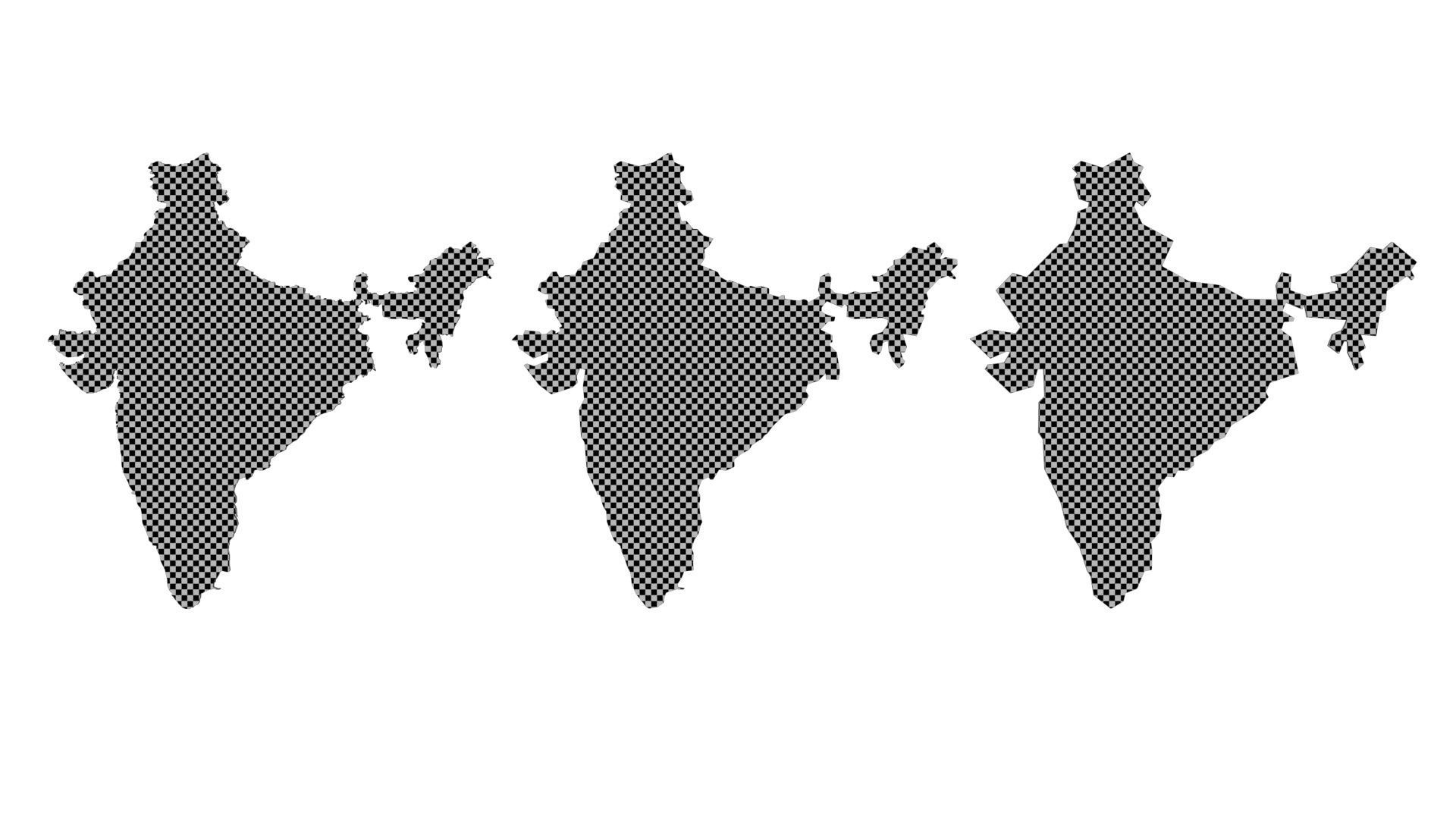 India 3d map 3D model_9