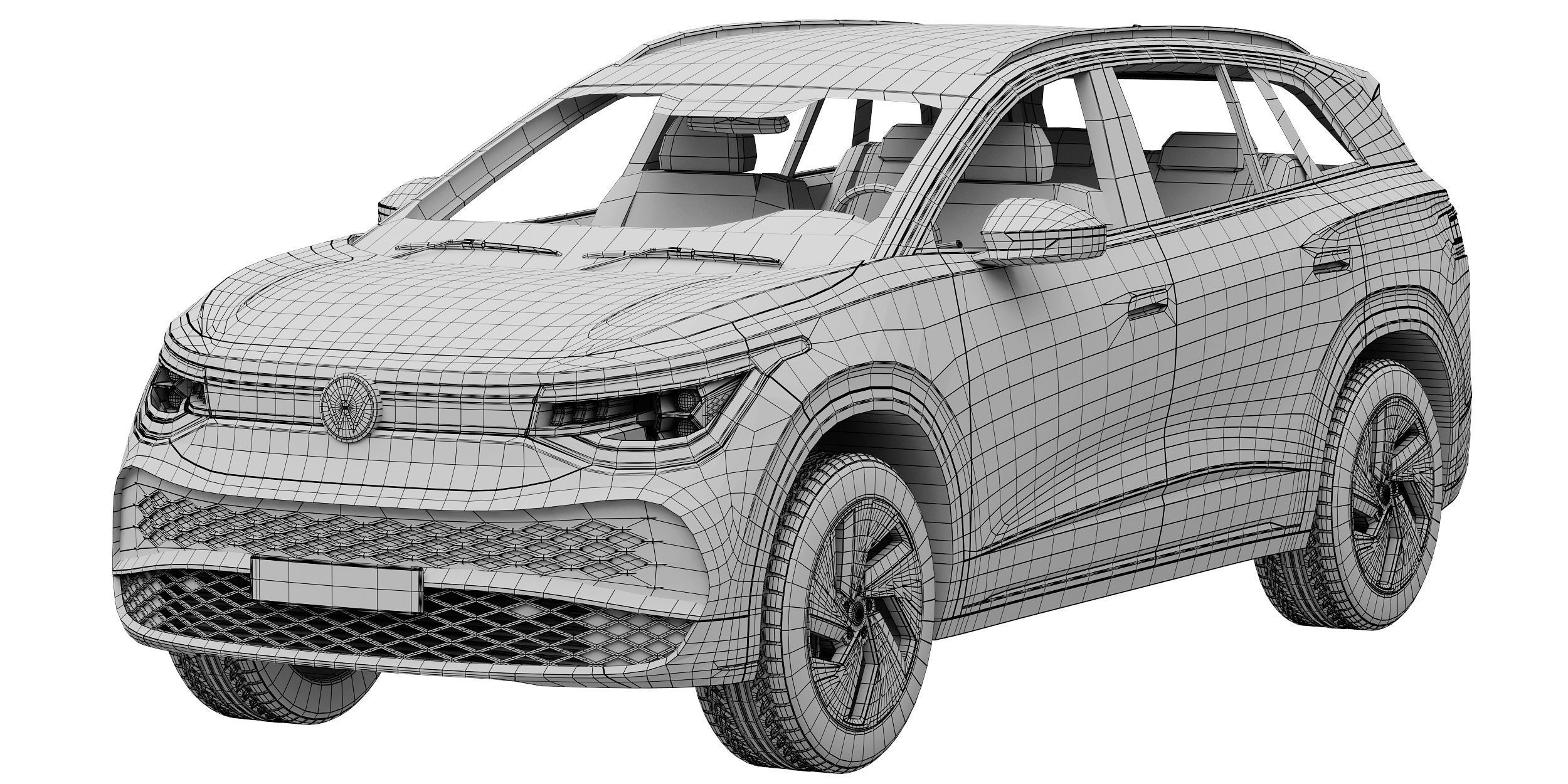 Volkswagen ID6 X 2022 3D model_13