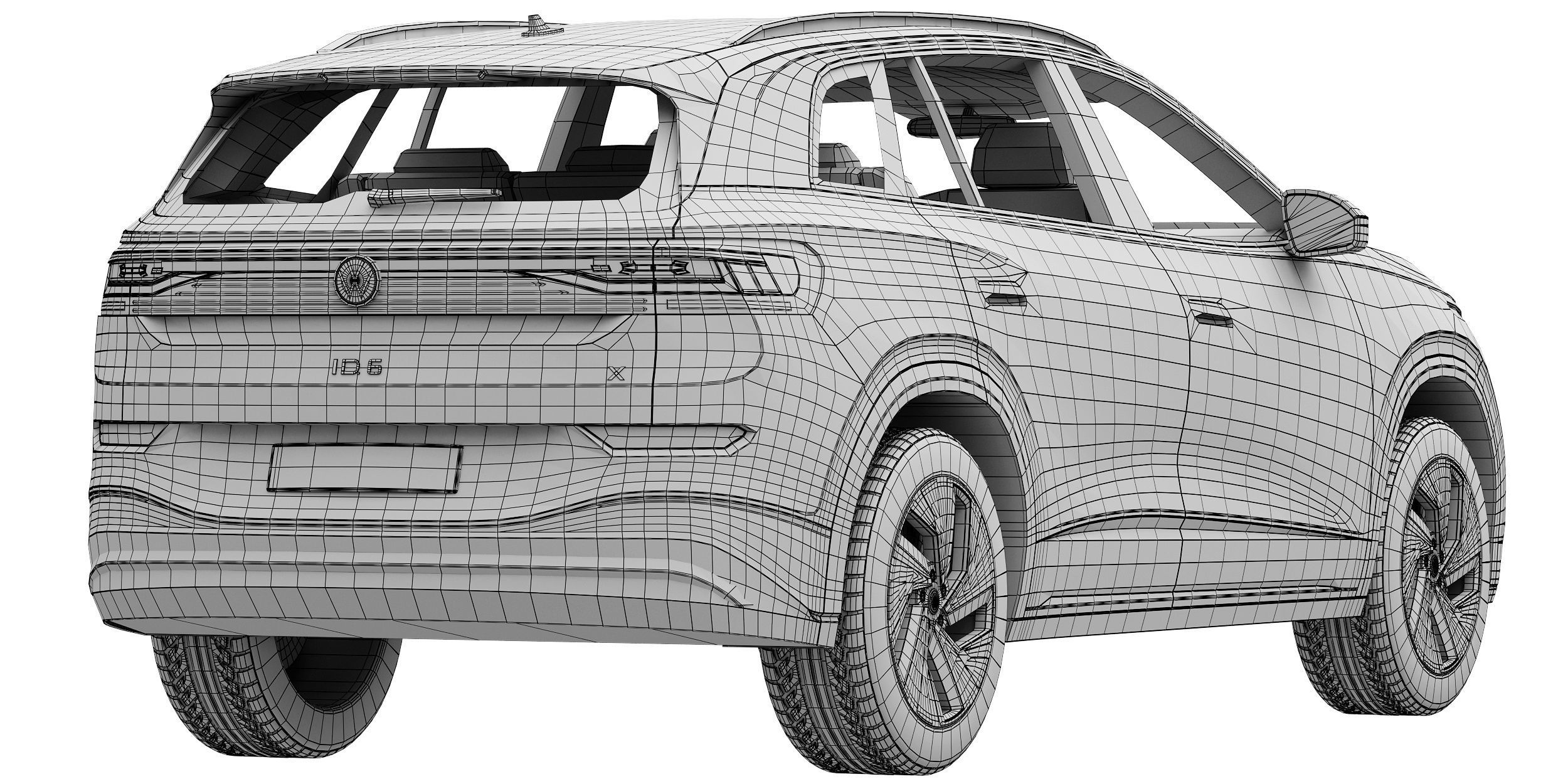 Volkswagen ID6 X 2022 3D model_16