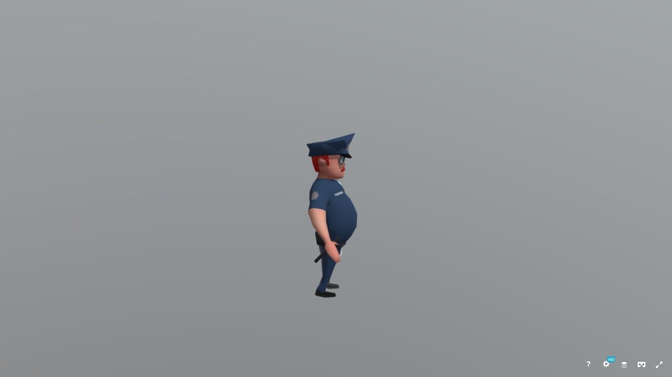 Police Officer 3D model_3