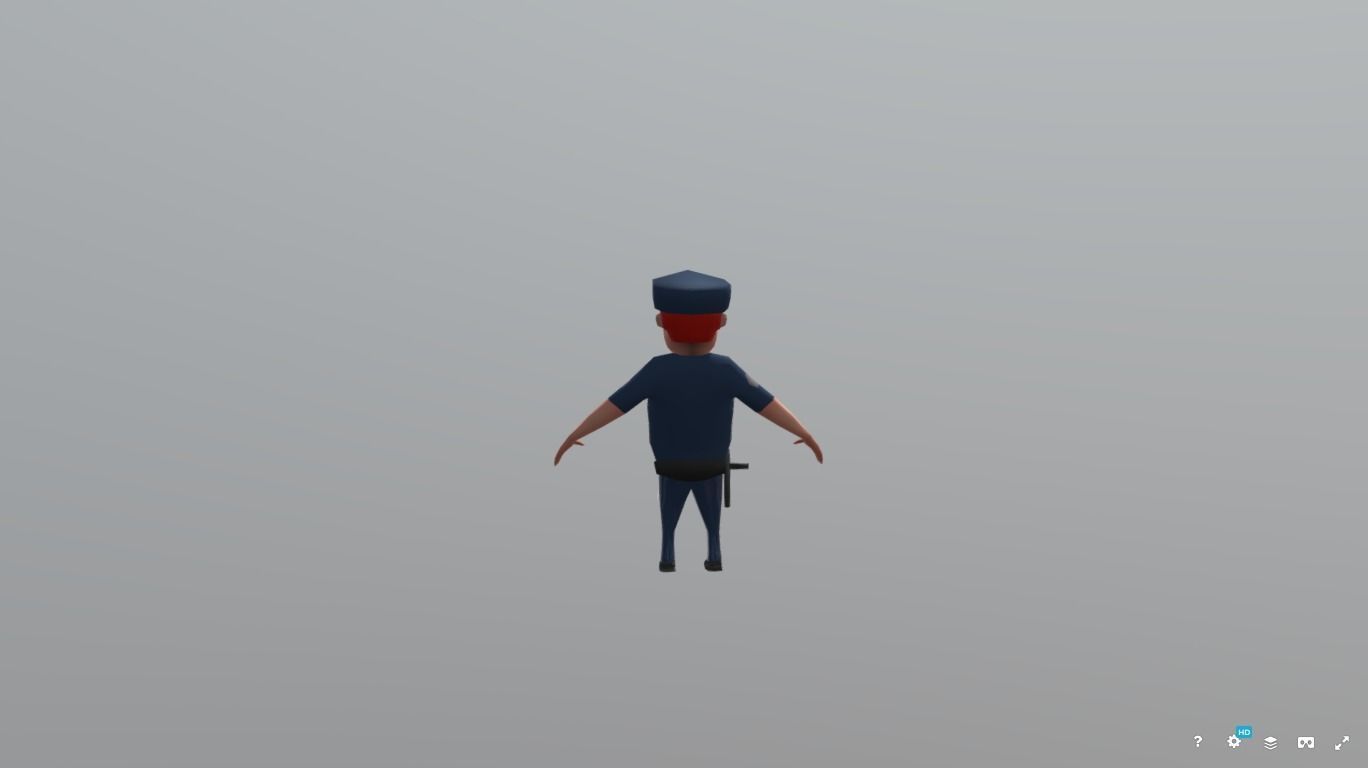 Police Officer 3D model_2